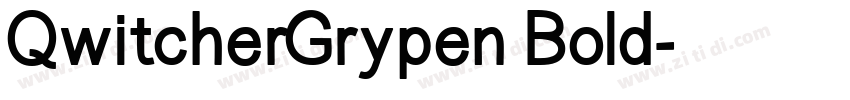 QwitcherGrypen Bold字体转换